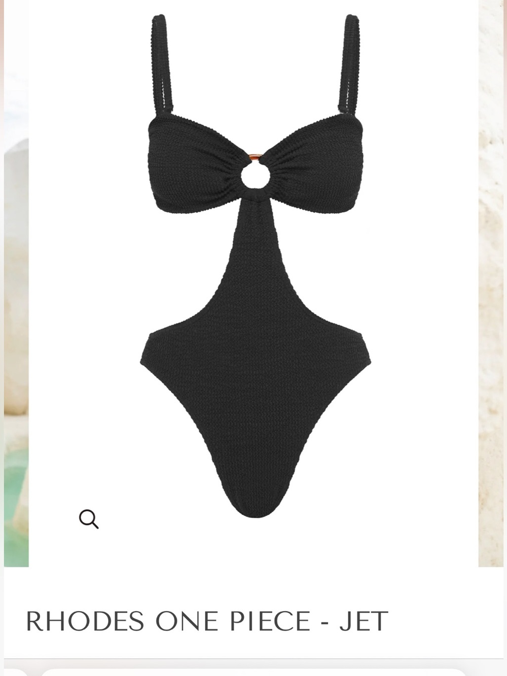 Somerfield Swim Rhodes One Piece Swimsuit - Jet Black Size M